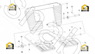 Right pin shaft