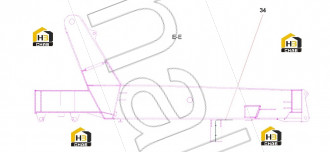 Welding diagram of frame body welding nails