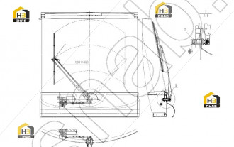 Wiper blade scraper 800x850-DC385 Dongxing