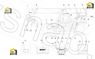 Drag pump SANY logo