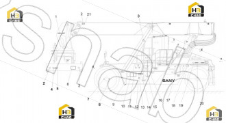 Label, instruction, max. oil level