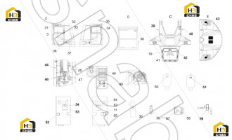 Plate, mounting, front end, engine