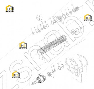 Assembly, disc spring