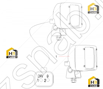 Work light 1GA 996 506-097                          