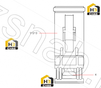 Tail, socket, 6-wire