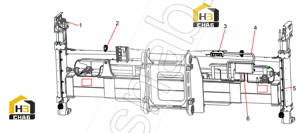 Spreader fixation assembly