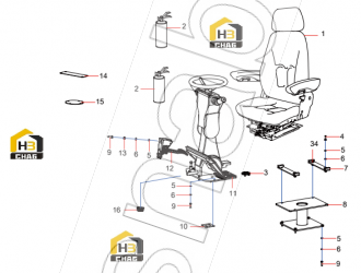 Pedal, accelerator, suspension