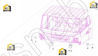 Mount Assembly, Bumper, Left