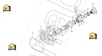 Shaft bearing cover cushion