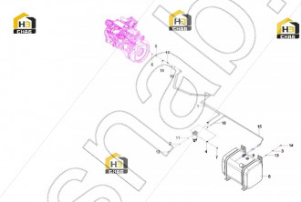 Adapter Assembly, Fuel Supply and Return