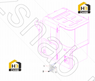 Cover plate AS, fresh air inlet