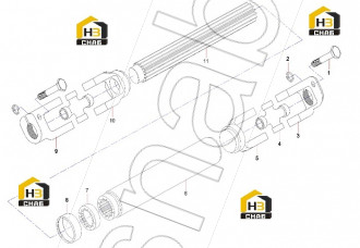 The shaft bearing assembly