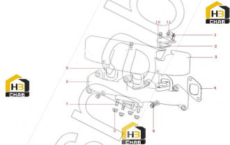 Heat shield exhaust manifold