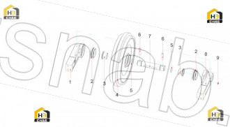 Leading Wheel Body Assembly