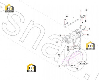 Shaft, rocker arm