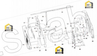 Main pump lower partition plate