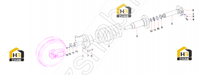 Bolt M16x55GB5783 10.9