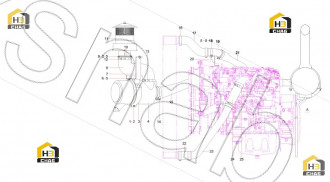 Steel tube support