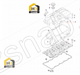 SPACER,ROCKER COVER