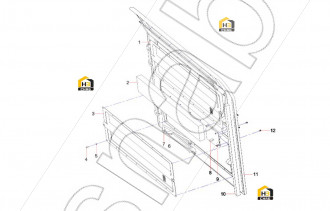 left rear door plate