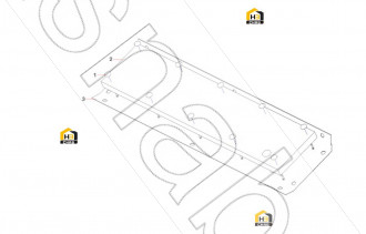 Main pump upper partition plate