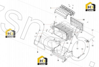 Core, evaporator