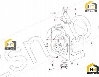 Sensor GP, fuel level