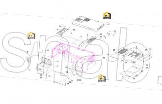 Coverplate, bottom, main valve