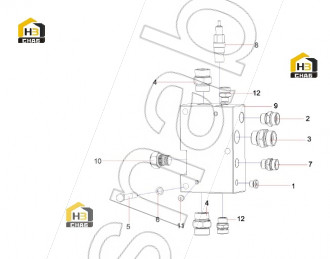 One-way throttle valve