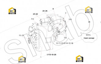 Pump adjustment device assembly DANA