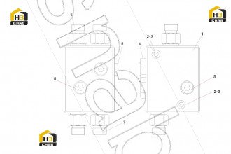 Hydraulic lock valve block