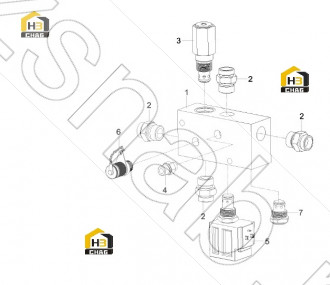 Cooling conversion valve block 