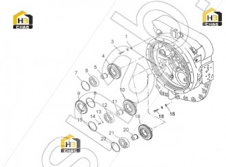 47T transmission pump gear dana