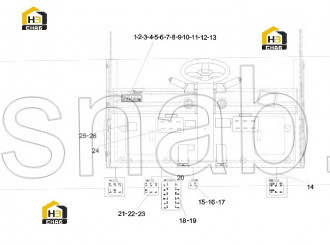 2-core rectangular socket