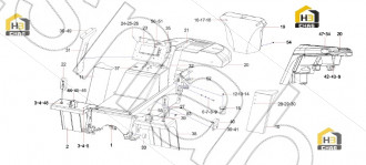 Installation diagram of the bracket on the support plate