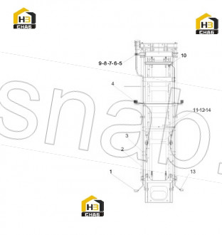 Door frame to spreader wiring harness