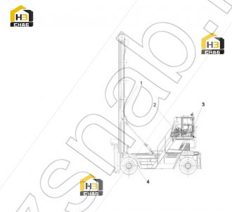 Electrical layout of the cab