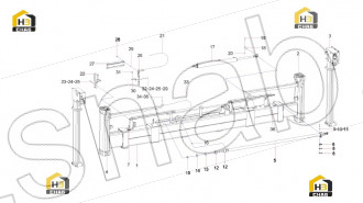 Right telescopic beam assembly