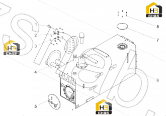 Hydraulic fuel tank body