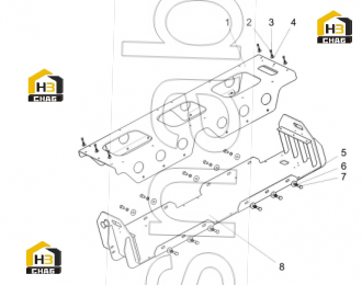 Bolt M20X45 (Dacro)