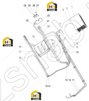 Bolt M8X20 (Dacro)