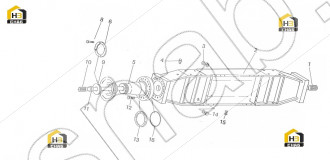 Left axle shaft KM.