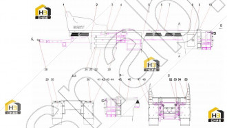 supporting plate component SYM5293JS.3.2.