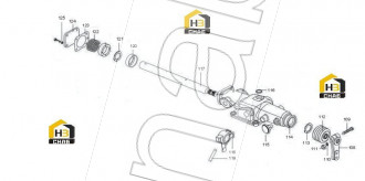 Hexagon bolt AS & spring washer