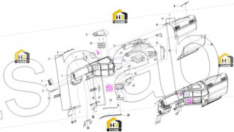 Decorative strip GP, lower, middle