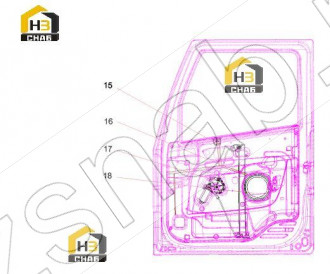 Right window regulator