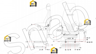 Seat lower base frame