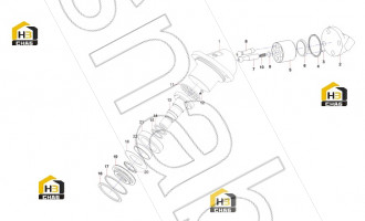 Shaft sealing ring R909831661