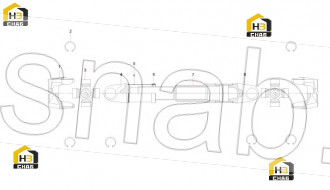 Cross shaft assembly 0125-52133