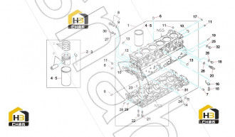 Gasket;plug,c/bl side 12.2